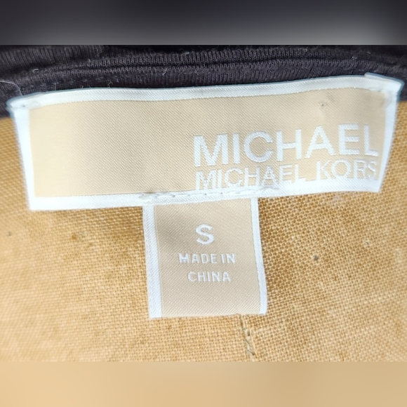 MICHAEL KORS LS Black Wrap Front Top EUC - Picture 6 of 6